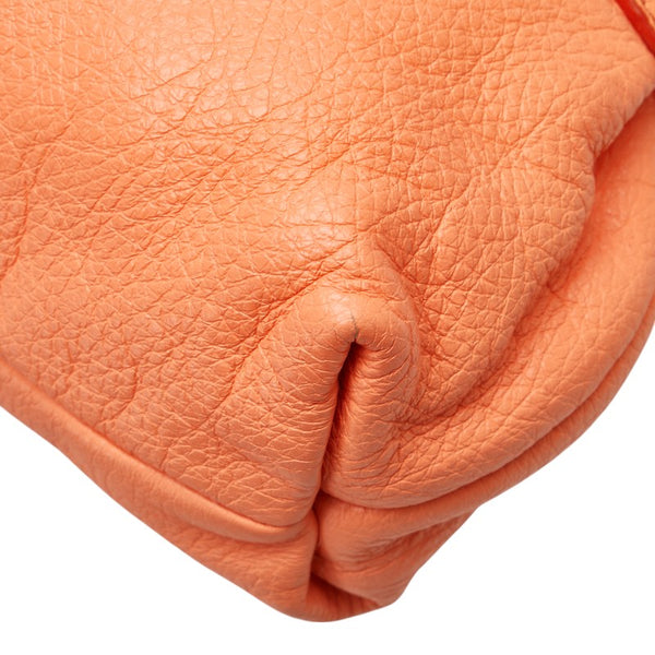 クロエ リリィ リボン ハンドバッグ ショルダーバッグ 2WAY オレンジ レザー レディース Chloe 【中古】