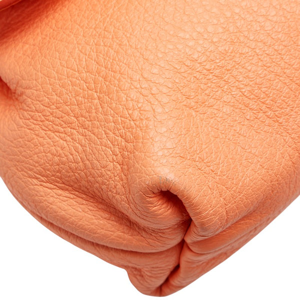 クロエ リリィ リボン ハンドバッグ ショルダーバッグ 2WAY オレンジ レザー レディース Chloe 【中古】