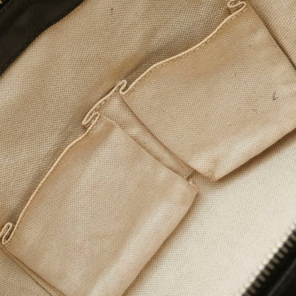 グッチ ディアマンテ ハンドバッグ トートバッグ 257341 ブラック ベージュ キャンバス レザー レディース GUCCI 【中古】