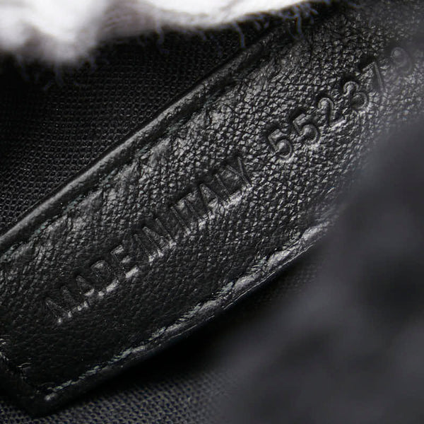 バレンシアガ エブリデイ リュック バックパック ブラック ホワイト フェイクファー レザー レディース BALENCIAGA 【中古】