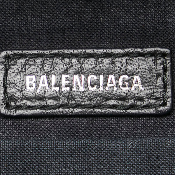 バレンシアガ エブリデイ リュック バックパック ブラック ホワイト フェイクファー レザー レディース BALENCIAGA 【中古】