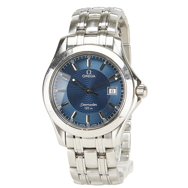 オメガ シーマスター120 腕時計 2511.81 クオーツ ネイビー文字盤 ステンレススチール メンズ OMEGA 【中古】