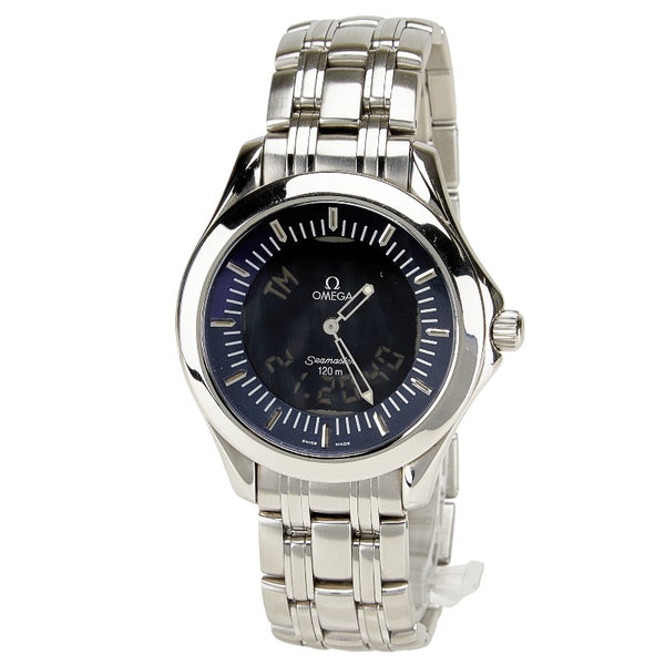 オメガ シーマスター120 マルチファンクション 腕時計 2521.81 クオーツ ネイビー文字盤 ステンレススチール メンズ OMEGA 【中古】