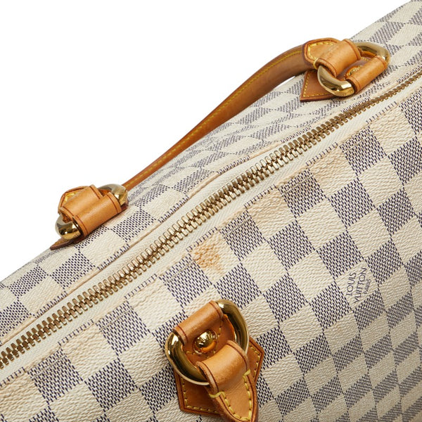ルイ ヴィトン ダミエ アズール サレヤMM トートバッグ ショルダーバッグ N51185 ホワイト PVC レザー レディース LOUIS VUITTON 【中古】