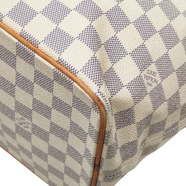 ルイ ヴィトン ダミエ アズール サレヤMM トートバッグ ショルダーバッグ N51185 ホワイト PVC レザー レディース LOUIS VUITTON 【中古】