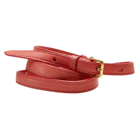 プラダ ショルダーストラップ ピンク レザー レディース PRADA 【中古】