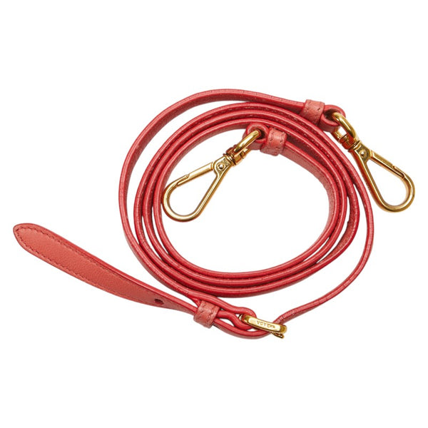 プラダ ショルダーストラップ ピンク レザー レディース PRADA 【中古】