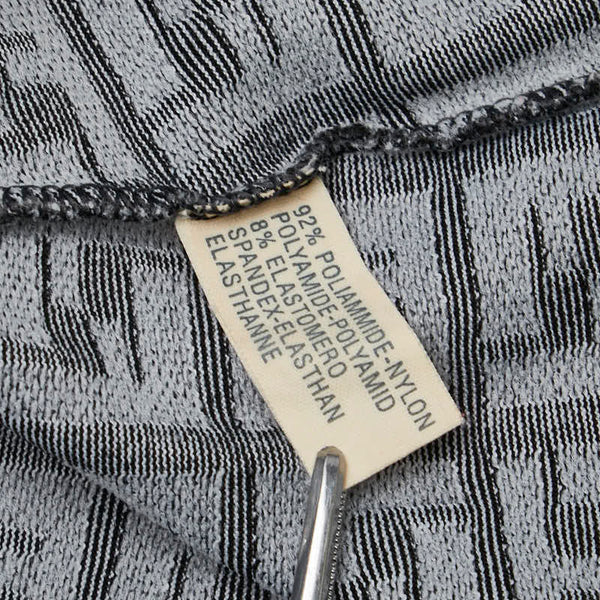 フェンディ ズッカ トップス サイズ：42 ブラック グレー ナイロン レディース FENDI 【中古】