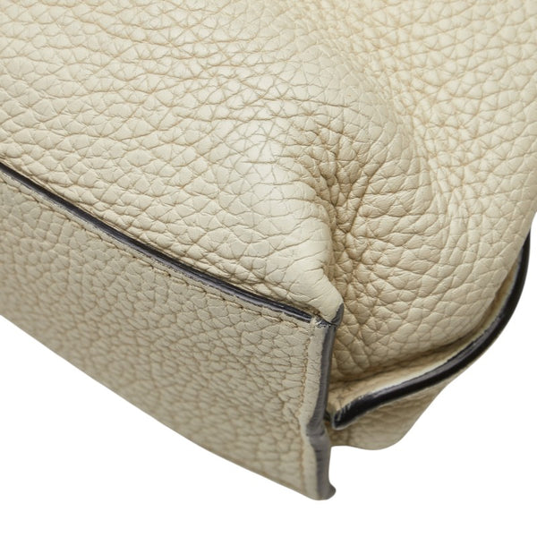 グッチ デイリー バンブー ハンドバッグ ショルダーバッグ 2WAY 370831 ホワイト レザー レディース GUCCI 【中古】