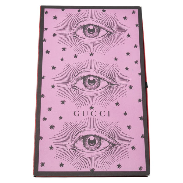 グッチ ふくろう フクロウ LOVED うちわ 団扇 ベージュ マルチカラー バンブー レディース GUCCI 【中古】