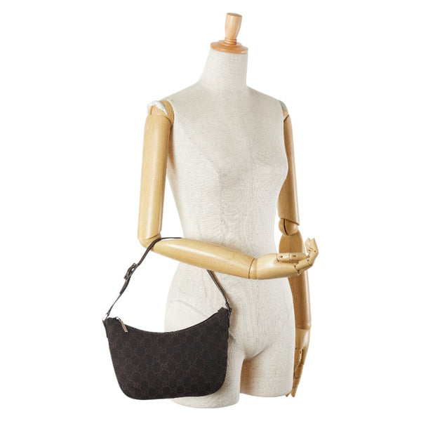 グッチ GG柄 ポーチ アクセサリーポーチ 32160 ブラウン キャンバス レザー レディース GUCCI 【中古】