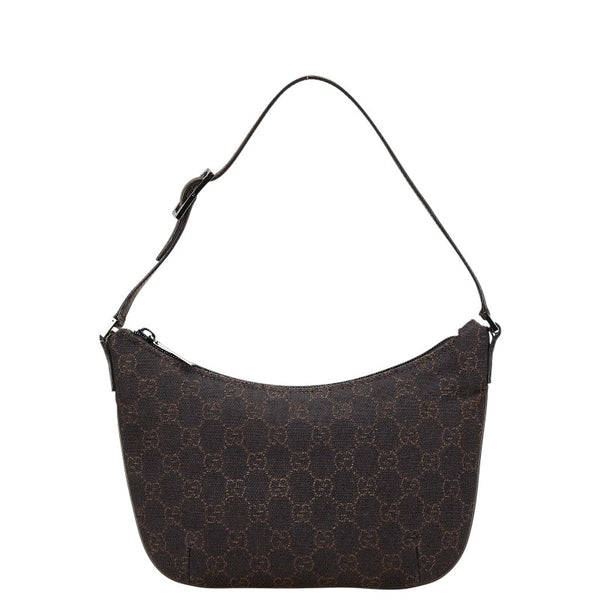 グッチ GG柄 ポーチ アクセサリーポーチ 32160 ブラウン キャンバス レザー レディース GUCCI 【中古】