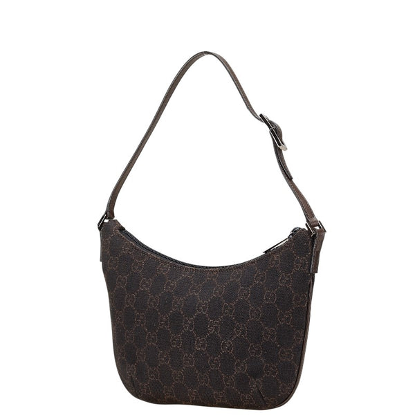 グッチ GG柄 ポーチ アクセサリーポーチ 32160 ブラウン キャンバス レザー レディース GUCCI 【中古】