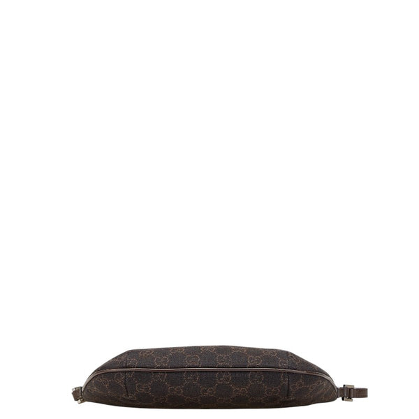 グッチ GG柄 ポーチ アクセサリーポーチ 32160 ブラウン キャンバス レザー レディース GUCCI 【中古】