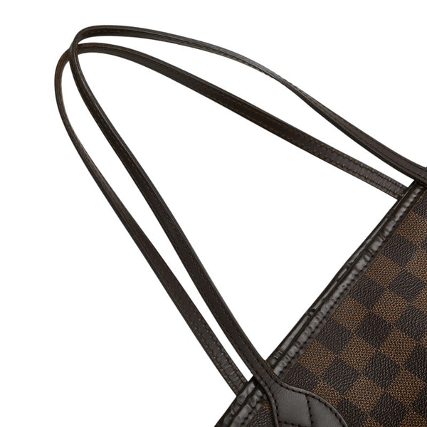 ルイ ヴィトン ダミエ ネヴァーフルMM トートバッグ ショルダーバッグ N51105 ブラウン PVC レザー レディース LOUIS VUITTON 【中古】