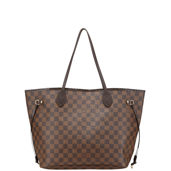 ルイ ヴィトン ダミエ ネヴァーフルMM トートバッグ ショルダーバッグ N51105 ブラウン PVC レザー レディース LOUIS VUITTON 【中古】
