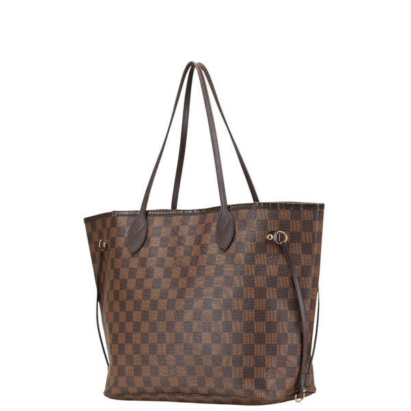 ルイ ヴィトン ダミエ ネヴァーフルMM トートバッグ ショルダーバッグ N51105 ブラウン PVC レザー レディース LOUIS VUITTON 【中古】
