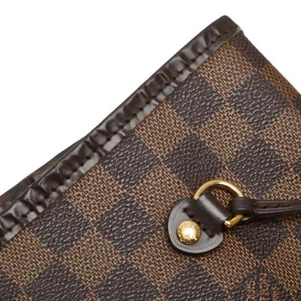 ルイ ヴィトン ダミエ ネヴァーフルMM トートバッグ ショルダーバッグ N51105 ブラウン PVC レザー レディース LOUIS VUITTON 【中古】