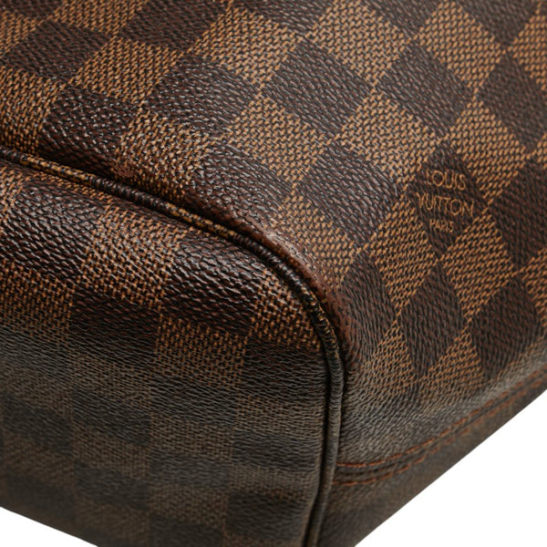 ルイ ヴィトン ダミエ ネヴァーフルMM トートバッグ ショルダーバッグ N51105 ブラウン PVC レザー レディース LOUIS VUITTON 【中古】