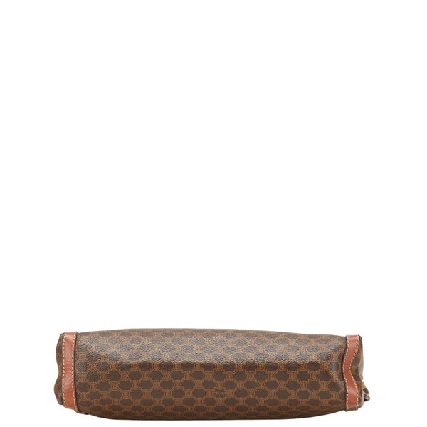 セリーヌ マカダム クラッチバッグ セカンドバッグ ブラウン PVC レザー レディース CELINE 【中古】