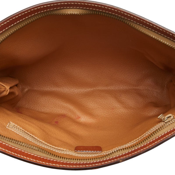 セリーヌ マカダム クラッチバッグ セカンドバッグ ブラウン PVC レザー レディース CELINE 【中古】