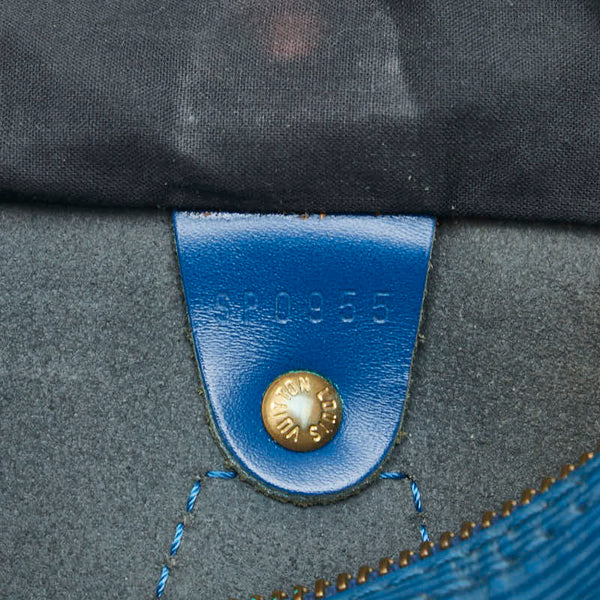 ルイ ヴィトン エピ スピーディ25 ハンドバッグ ミニボストンバッグ M43015 トレドブルー レザー レディース LOUIS VUITTON 【中古】