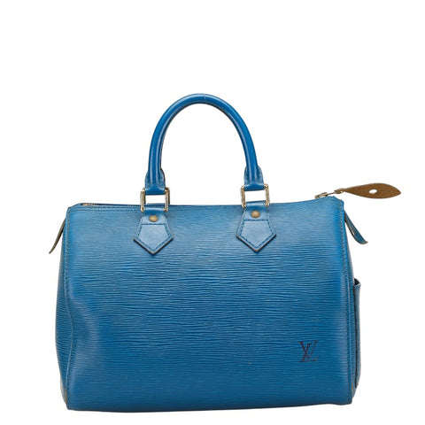 ルイ ヴィトン エピ スピーディ25 ハンドバッグ ミニボストンバッグ M43015 トレドブルー レザー レディース LOUIS VUITTON 【中古】