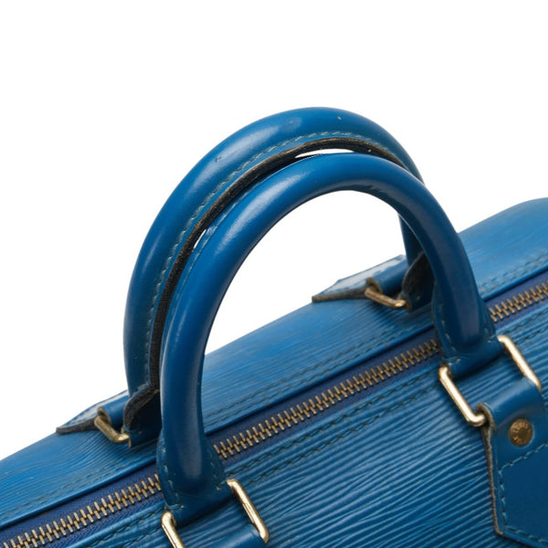 ルイ ヴィトン エピ スピーディ25 ハンドバッグ ミニボストンバッグ M43015 トレドブルー レザー レディース LOUIS VUITTON 【中古】