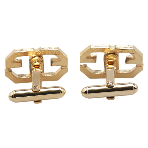 ジバンシー ロゴ カフス ネクタイピン セット ゴールド メッキ メンズ Givenchy 【中古】