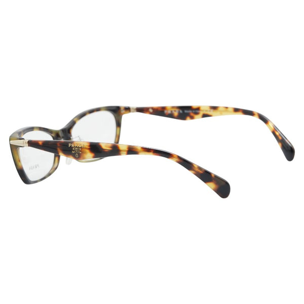 プラダ ロゴ メガネ VPR 15P-A ブラック プラスチック レディース PRADA 【中古】
