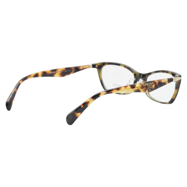 プラダ ロゴ メガネ VPR 15P-A ブラック プラスチック レディース PRADA 【中古】
