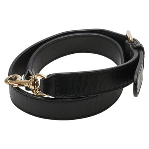 グッチ ショルダーストラップ ブラック レザー レディース GUCCI 【中古】