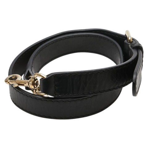 グッチ ショルダーストラップ ブラック レザー レディース GUCCI 【中古】