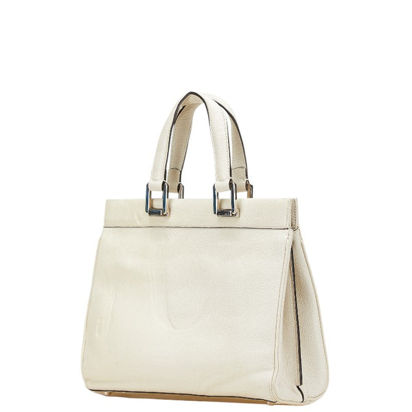 グッチ ズゥミ スモール ハンドバッグ ショルダーバッグ 2WAY 569712 ホワイト レザー レディース GUCCI 【中古】