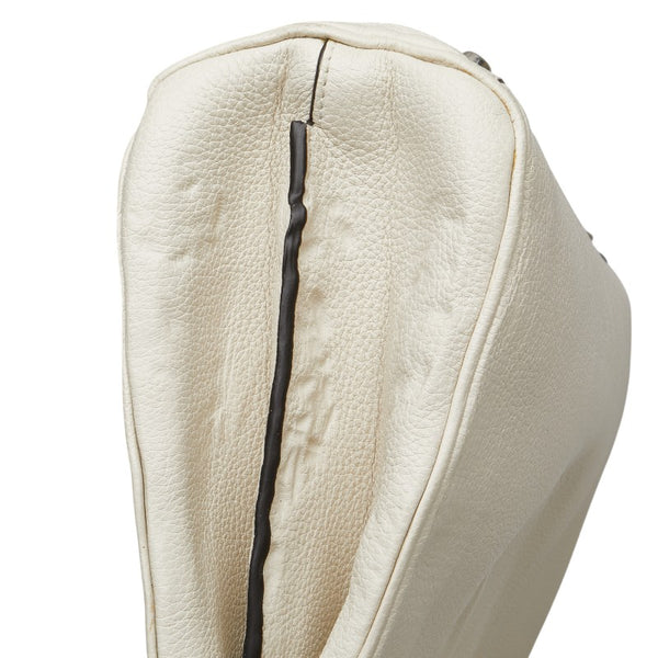 グッチ ズゥミ スモール ハンドバッグ ショルダーバッグ 2WAY 569712 ホワイト レザー レディース GUCCI 【中古】