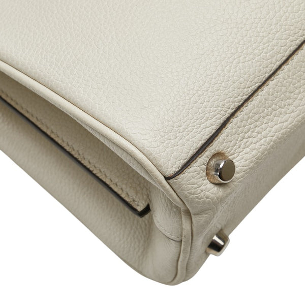 グッチ ズゥミ スモール ハンドバッグ ショルダーバッグ 2WAY 569712 ホワイト レザー レディース GUCCI 【中古】