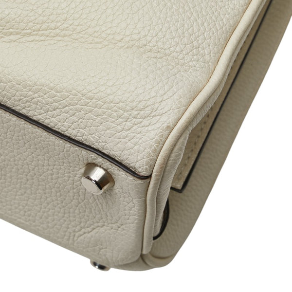 グッチ ズゥミ スモール ハンドバッグ ショルダーバッグ 2WAY 569712 ホワイト レザー レディース GUCCI 【中古】