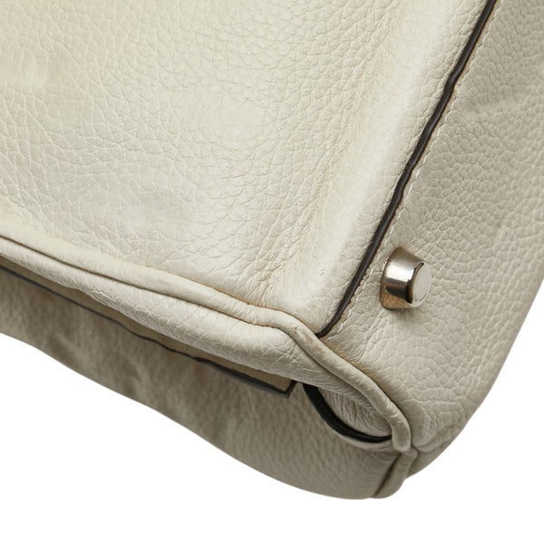 グッチ ズゥミ スモール ハンドバッグ ショルダーバッグ 2WAY 569712 ホワイト レザー レディース GUCCI 【中古】