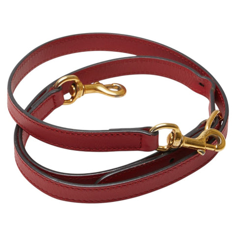 グッチ ショルダーストラップ レッド レザー レディース GUCCI 【中古】