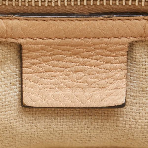 グッチ GGキャンバス トートバッグ ショルダーバッグ 229852 ベージュ ブラウン キャンバス レザー レディース GUCCI 【中古】