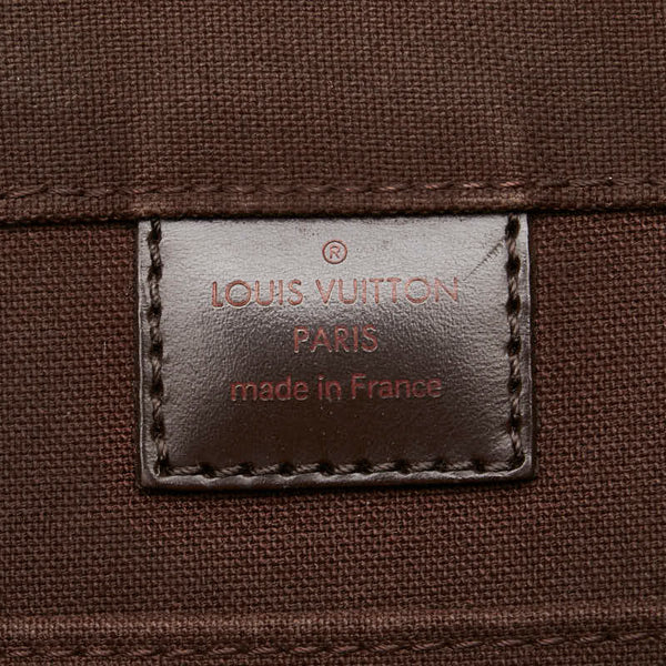 ルイ ヴィトン ダミエ バスティーユ 斜め掛け ショルダーバッグ N45258 ブラウン PVC レザー メンズ LOUIS VUITTON 【中古】