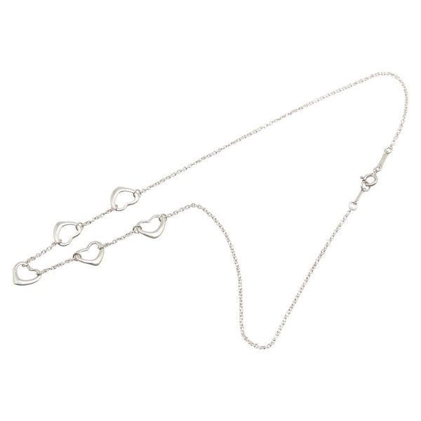 ティファニー 5連 オープンハート ネックレス SV925 シルバー レディース TIFFANY&Co. 【中古】