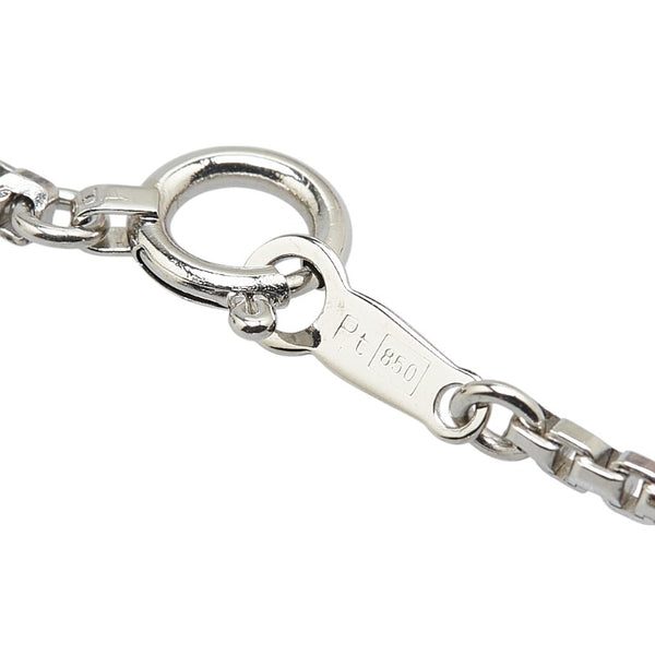 Pt900 プラチナ Pt850 プラチナ 黒蝶真珠16.4mm ダイヤ0.28ct ペンダントネックレス レディース 【中古】