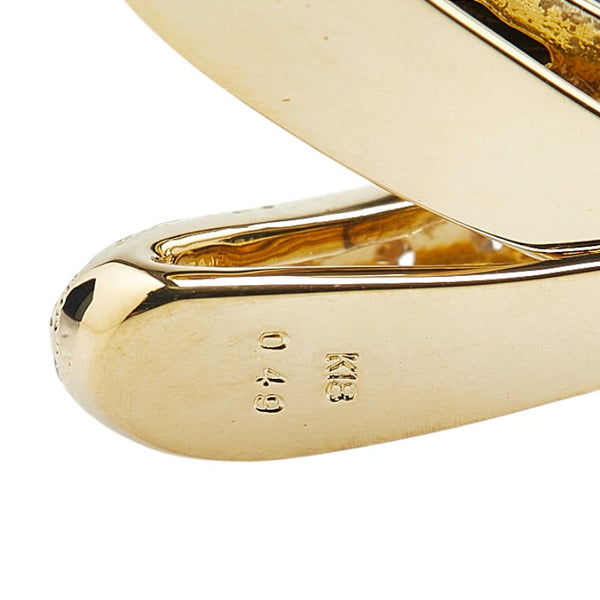 K18YG イエローゴールド オニキス ダイヤ0.49ct ペンダントトップ レディース 【中古】