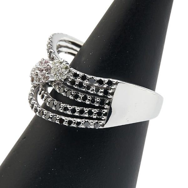 K18WG ホワイトゴールド ダイヤ1.25ct リング 指輪 レディース 11.5号 【中古】