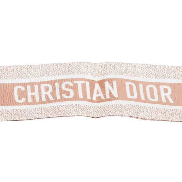ディオール ミッツァ トワル ドゥ ジュイ ソヴァージュ スカーフ ホワイト ピンクベージュ シルク レディース Dior 【中古】
