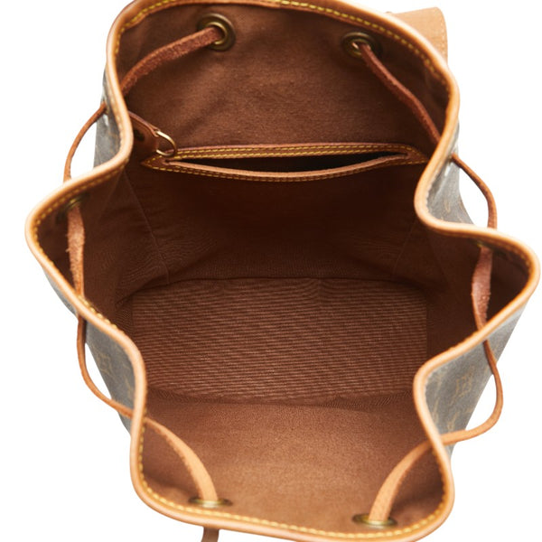 ルイ ヴィトン モノグラム モンスリMM リュック バックパック M51136 ブラウン PVC レザー レディース LOUIS VUITTON 【中古】