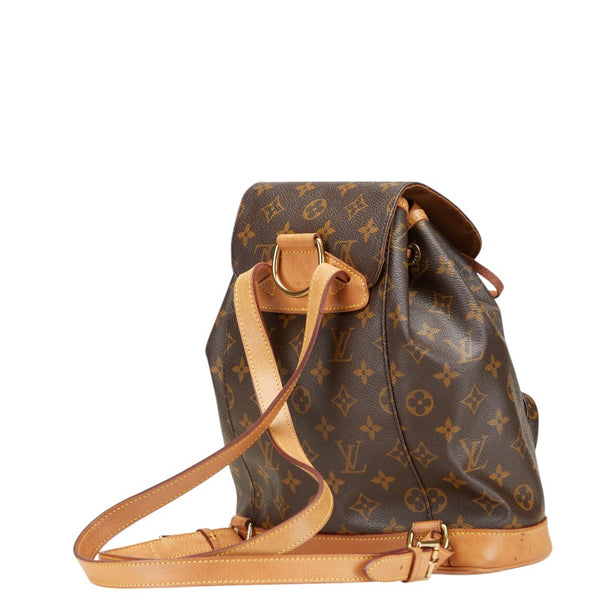 ルイ ヴィトン モノグラム モンスリMM リュック バックパック M51136 ブラウン PVC レザー レディース LOUIS VUITTON 【中古】