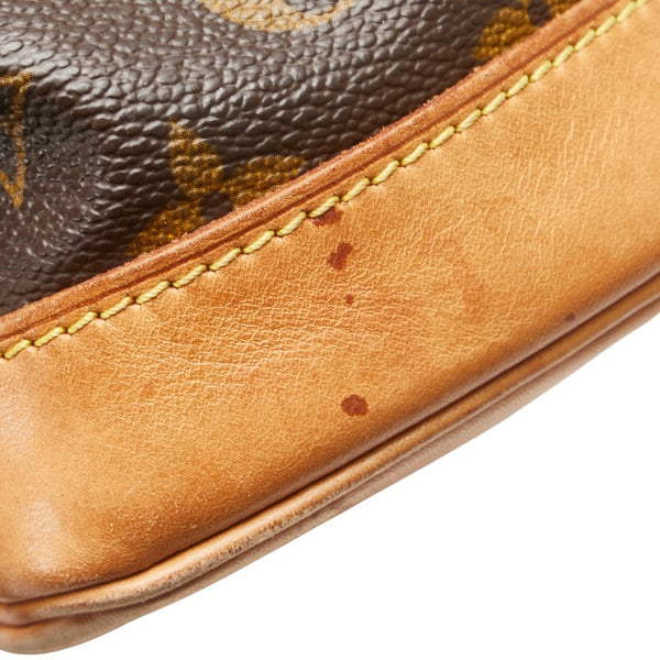 ルイ ヴィトン モノグラム モンスリMM リュック バックパック M51136 ブラウン PVC レザー レディース LOUIS VUITTON 【中古】