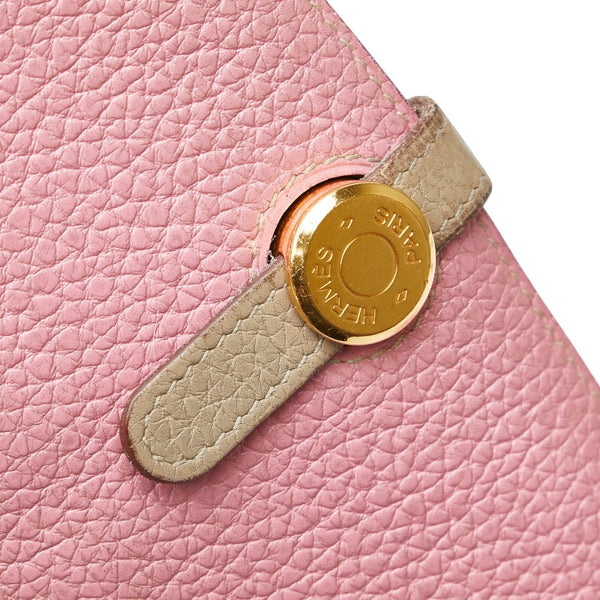 エルメス ドゴンロング 長財布 ピンク系 トゴ レディース HERMES 【中古】
